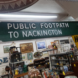 Nackington Municipal Footpath Sign