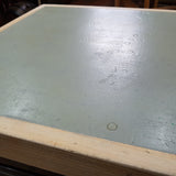 Retro School Bank of 10 Drawers With Vinyl Top - On Wheels