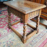 Early 20th Century Oak Stool