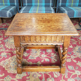 Early 20th Century Oak Stool