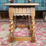 Early 20th Century Oak Stool