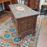 Indonesian Heavily Carved Hardwood Trunk