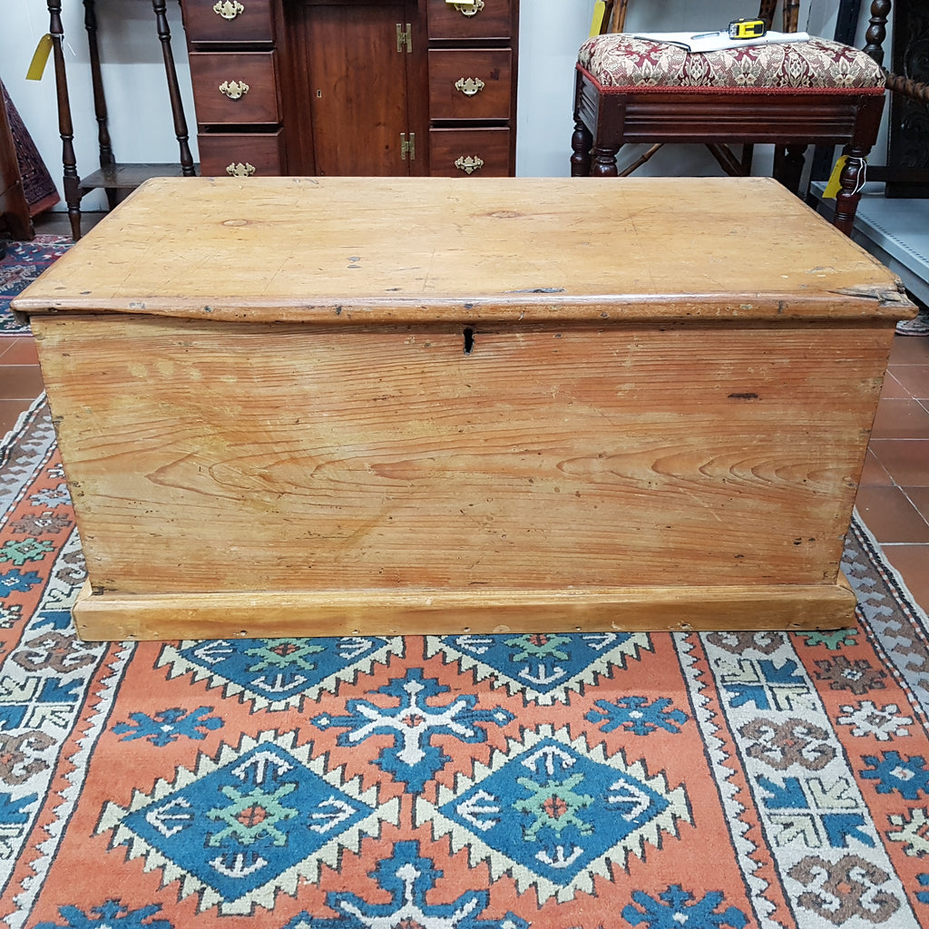 19th Century Pine Blanket Box