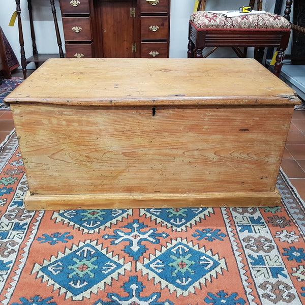 19th Century Pine Blanket Box