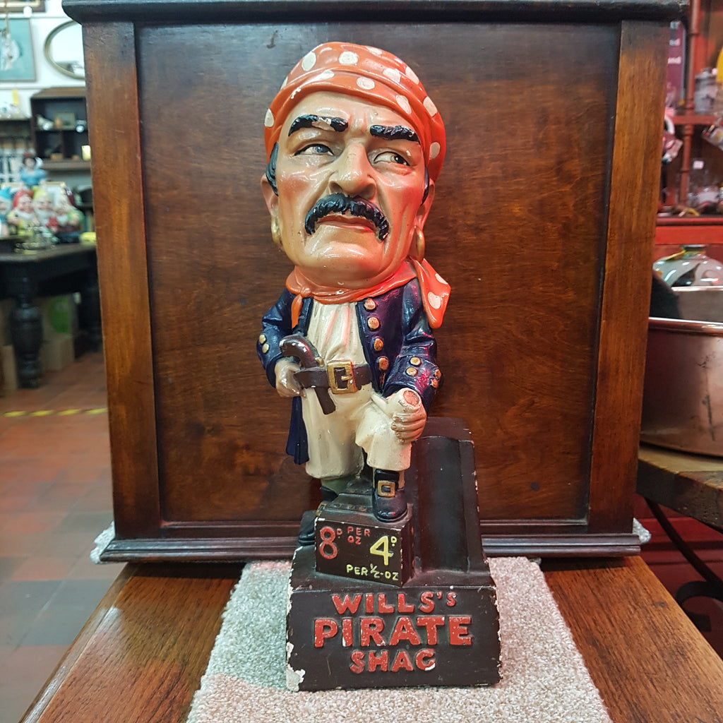 Original Vintage Wills's Pirate Shag Advertising Figure