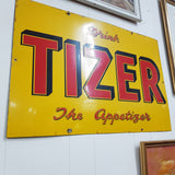 Vintage Original Tizer Enamel Sign