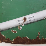 Vintage Original Will's Woodbine Cigarettes Enamel Sign