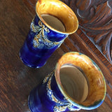 Pair of Royal Doulton Tube Line Vases