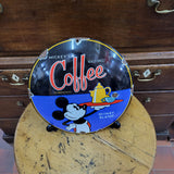 Mickey's Coffee Enamel Sign