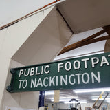 Nackington Municipal Footpath Sign