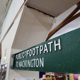 Nackington Municipal Footpath Sign