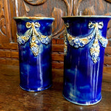 Pair of Royal Doulton Tube Line Vases